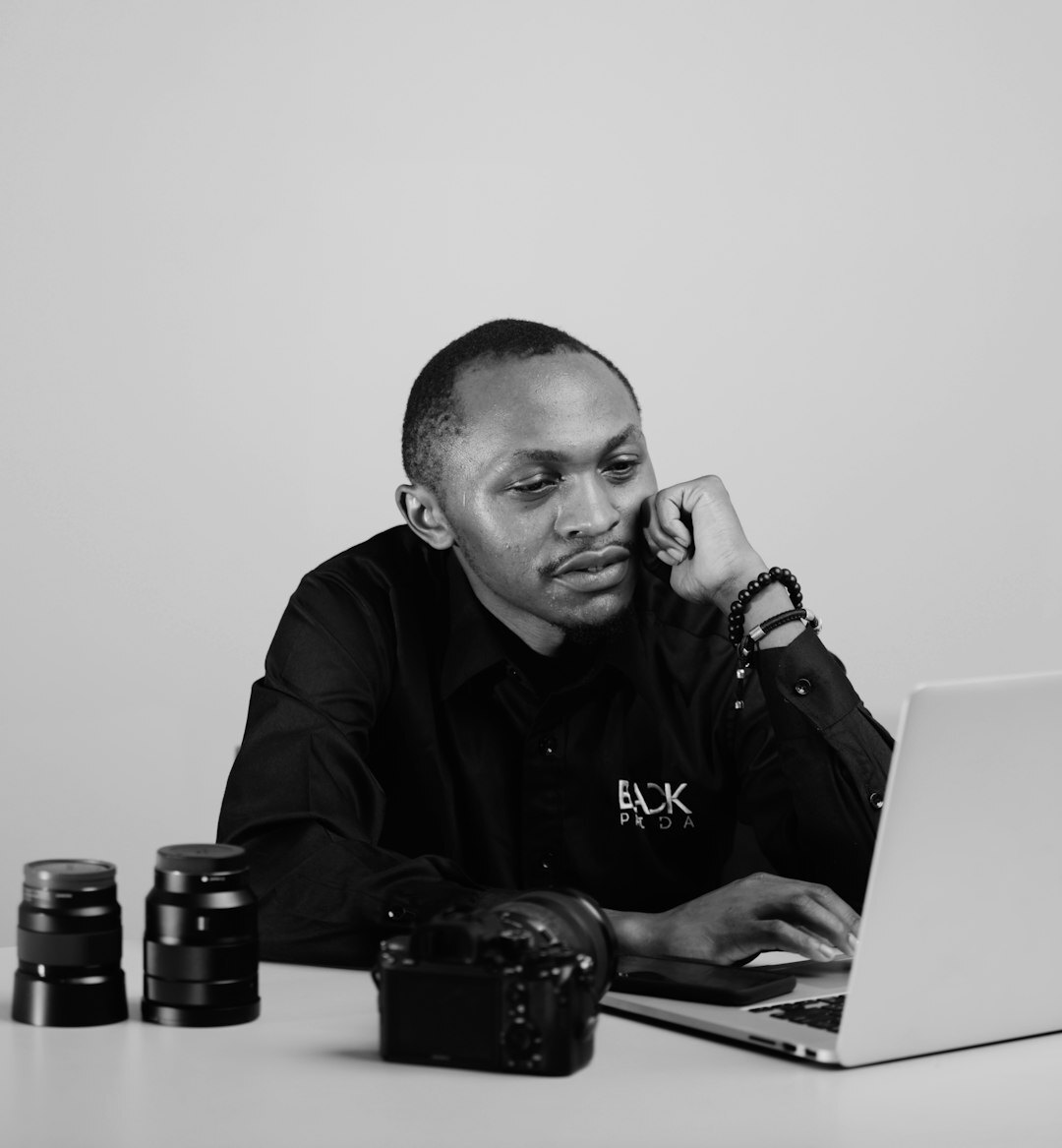 Professional male technology editor and broadcasting journalist